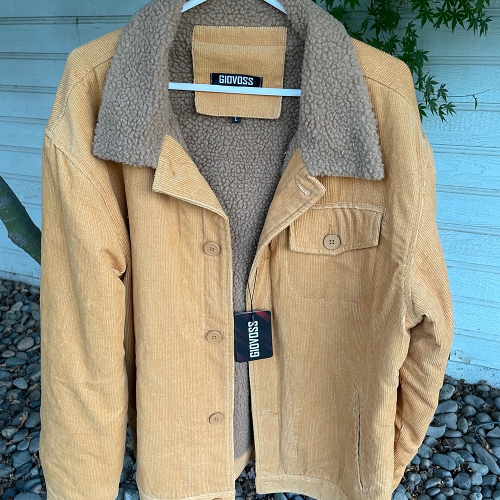 Giovoss corduroy, wool lined, mens Jacket.